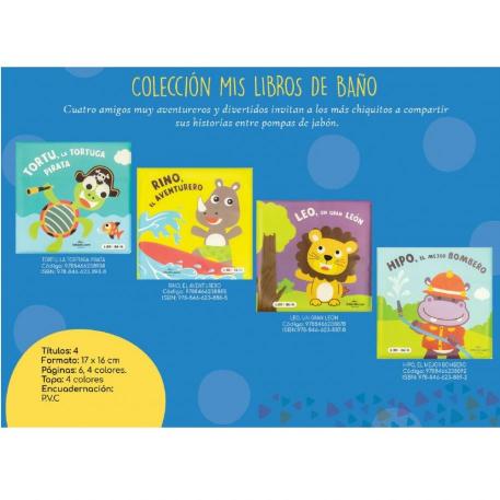 LIBRITOS DE PVC 14 X 14 CMS LIBRO BABY BAÑO