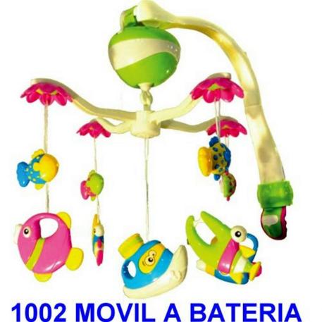 (13032) MOVIL PARA BEBES A BATERIA(verde/rosa/azul)