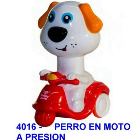 (666) PERRITO EN MOTO A PRESION