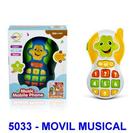 (QF366-007) CELULAR BABY SONIDO Y LUZ