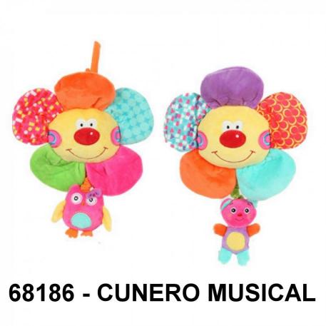 CUNERO MUSICAL FLOR CON ANIMALITO