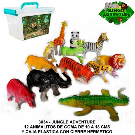 SELVA ADVENTURE X 12 ANIMALITOS Y CAJA