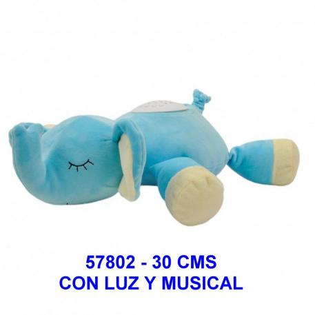 ELEFANTE 30 CMS CON LUZ Y SONIDO