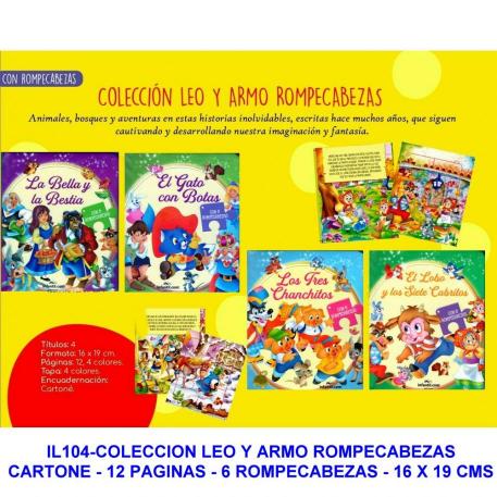 COLECCIÓN LEO Y ARMO ROMPECABEZAS