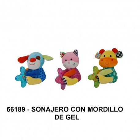 SONAJERO ANIMALITOS SENTADOS CON MORDILLO DE GEL