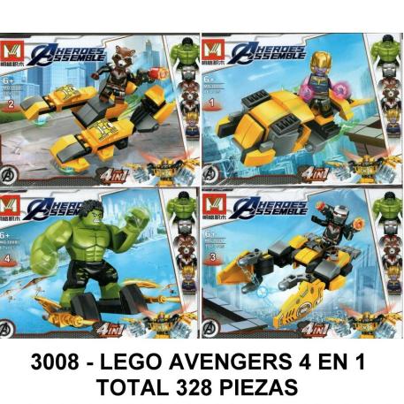 AVENGERS 3008 X 4 - 328 PIEZAS