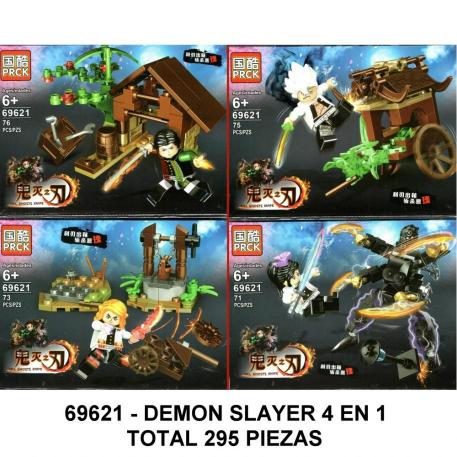 DEMON SLAYER 4 EN 1 - TOTAL 295 PIEZAS