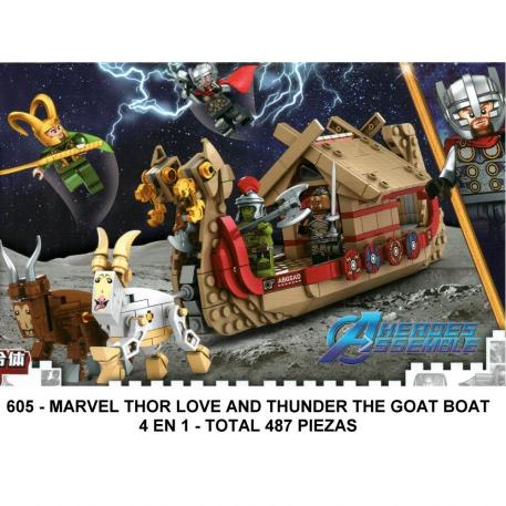 THOR LOVE & THUNDER GOAT LOVE - 4 EN 1 - 487 PIEZAS