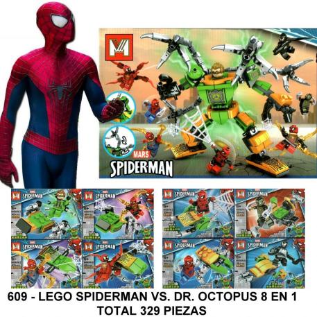 SPIDERMAN 8 EN 1 - 329 PIEZAS