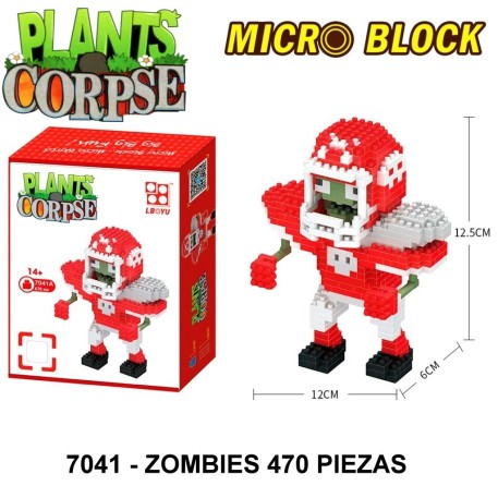 MINI BLOQUES TIPO LEGO ZOMBIE 470 PIEZAS