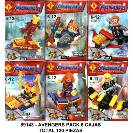 AVENGERS 6 EN 1 - TOTAL 120 PIEZAS