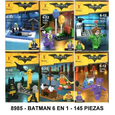 BATMAN 6 EN 1 - TOTAL 145 PIEZAS