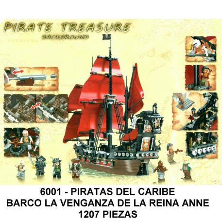 PIRATAS DEL CARIBE LA VENGANZA DE LA REINA ANNE 1207 PIEZAS