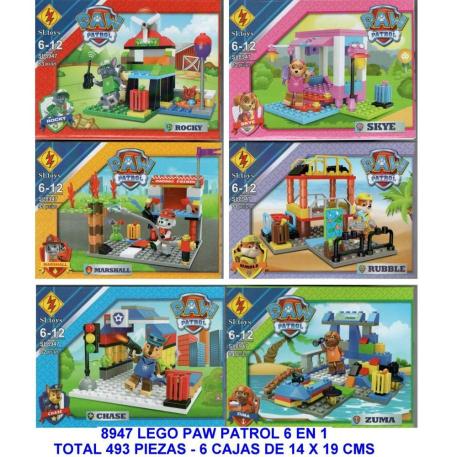 PAW PATROL 6 EN 1 - 497 PIEZAS