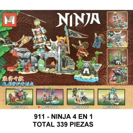 NINJA 4 EN 1 - TOTAL 339 PIEZAS