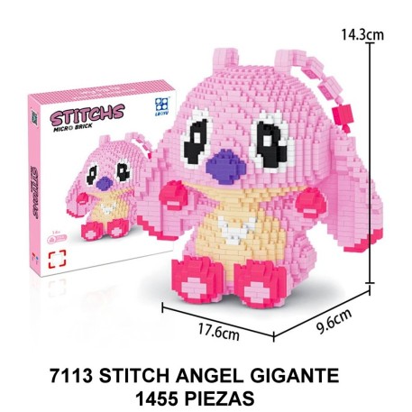 MINI BLOQUES STITCH GIGANTE 1514 PIEZAS