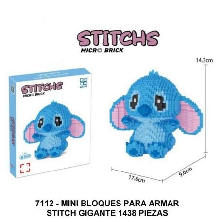 MINI BLOQUES STITCH GIGANTE 1438 PIEZAS