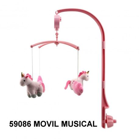 MOVIL MUSICAL UNICORNIO ROSA