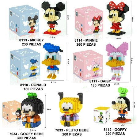 MINI BLOQUES DISNEY. PRECIO POR UNIDAD