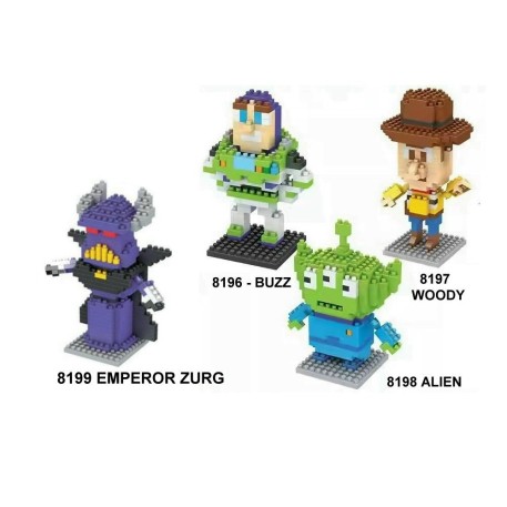 MINI BLOQUES  - TOY STORY - BUZZ Y WOODY. PRECIO POR UNIDAD.