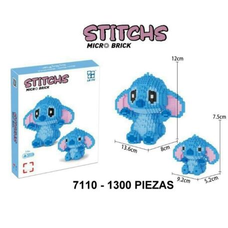 MINI BLOQUES STITCH GIGANTE 1300 PIEZAS