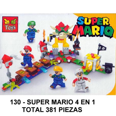 SUPER MARIO 4 EN 1 - TOTAL 381 PIEZAS