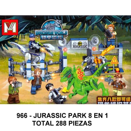 JURASSIC PARK 8 EN 1 - TOTAL 288 PIEZAS