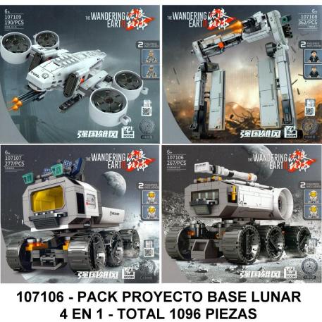 SET PROYECTO BASE LUNAR 4 EN 1 - TOTAL 1096 PIEZAS