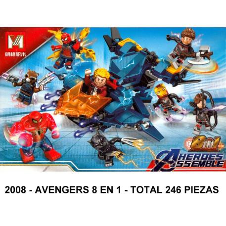 AVENGERS 8 EN 1 - TOTAL 246 PIEZAS