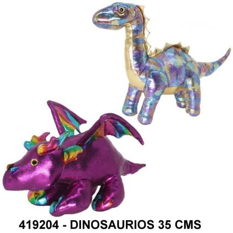 DINOSAURIOS METALIZADOS 35 CMS