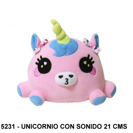 UNICORNIO PELOTA CON SONIDO 21 CMS