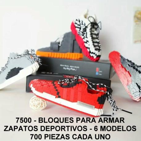 ZAPATOS DEPORTIVOS PARA ARMAR MAS DE 700 PIEZAS. PRECIO POR UNIDAD