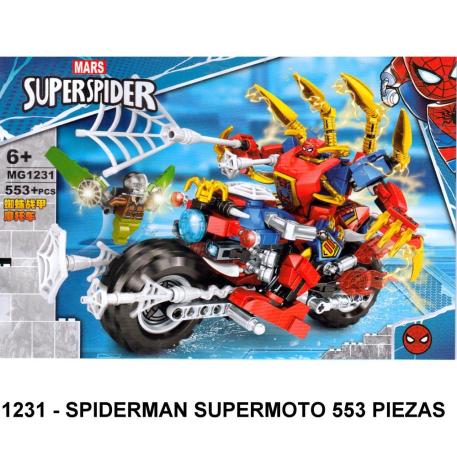 SPIDERMAN SUPERMOTO 553 PIEZAS