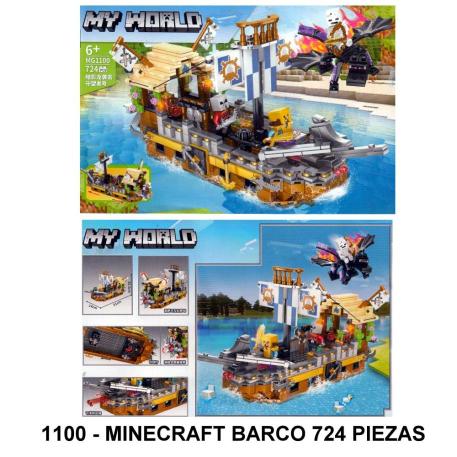 MINECRAFT BARCO 724 PIEZAS