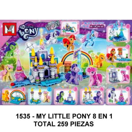 MY LITTLE PONY 8 EN 1 - TOTAL 259 PIEZAS