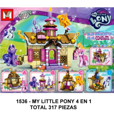 MY LITTLE PONY 4 EN 1 - TOTAL 317 PIEZAS