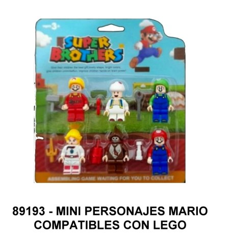 MINI LEGO MARIO BLISTER X 6