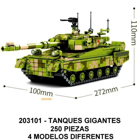 TANQUES DE BATALLA 4 MODELOS