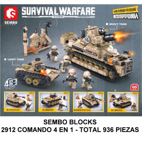 SET SURVIVAL WARFIRE 4 EN 1 - TOTAL 937 PIEZAS