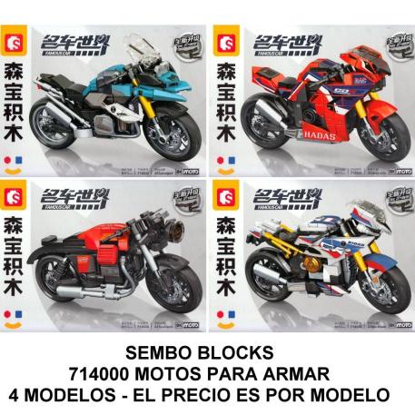 SEMBO BLOCKS MOTOS 4 MODELOS