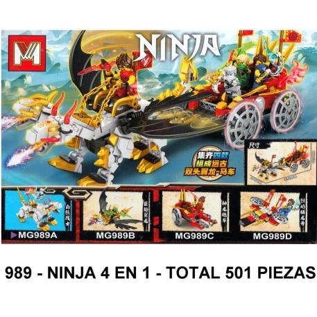 NINJA 4 EN 1 - TOTAL 501 PIEZAS