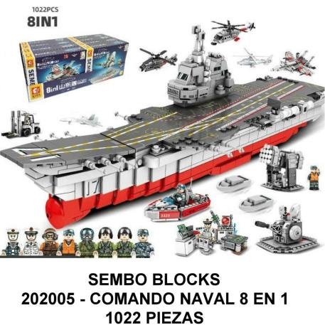 COMANDO NAVAL 8 EN 1 - TOTAL 1022 PIEZAS