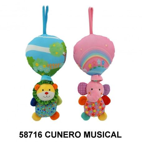 CUNERO MUSICAL GLOBO CON ANIMALITO