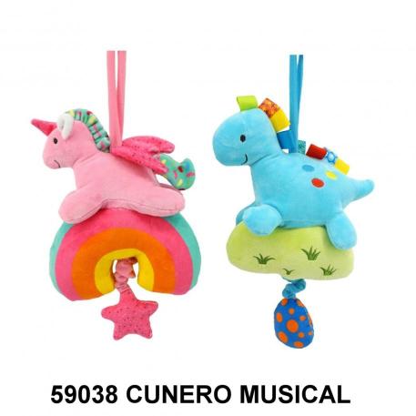 CUNERO MUSICAL CABALLITO Y UNICORNIO