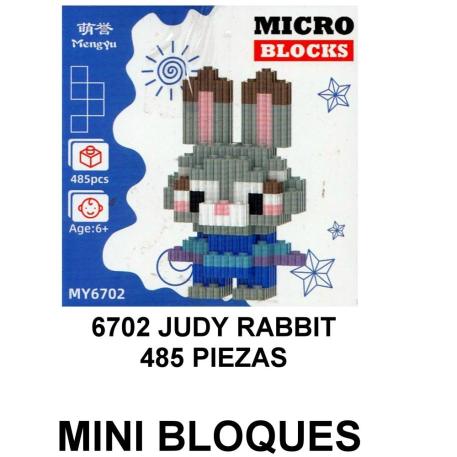 JUDY RABBIT MINI BLOQUES 485 PIEZAS