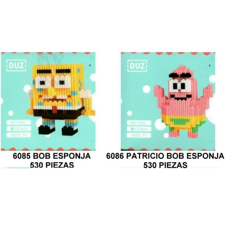 MINI BLOQUES BOB ESPONJA MAS DE 500 PIEZAS