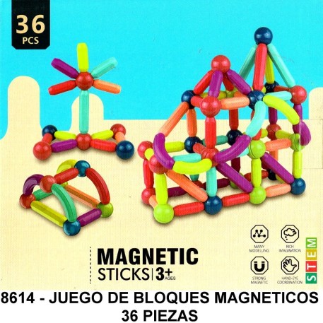 JUEGO INFANTIL MAGNETICO 36 PIEZAS