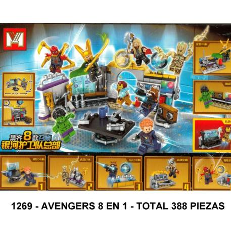 AVENGERS 8 EN 1 - TOTAL 388 PIEZAS