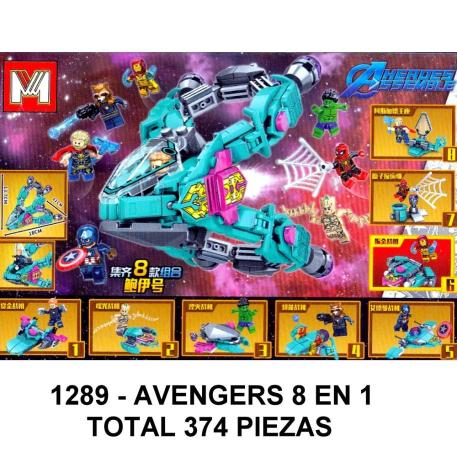 AVENGERS 8 EN 1 - TOTAL 374 PIEZAS