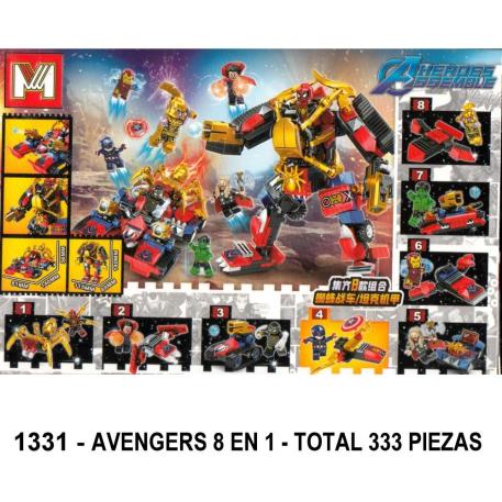 AVENGERS 8 EN 1 - TOTAL 333 PIEZAS